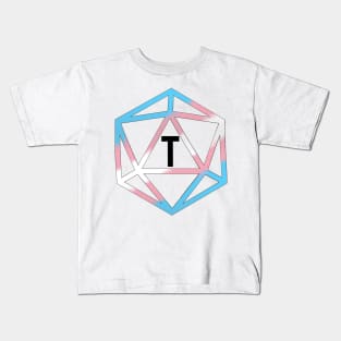 Trans Pride Flag Dice Kids T-Shirt